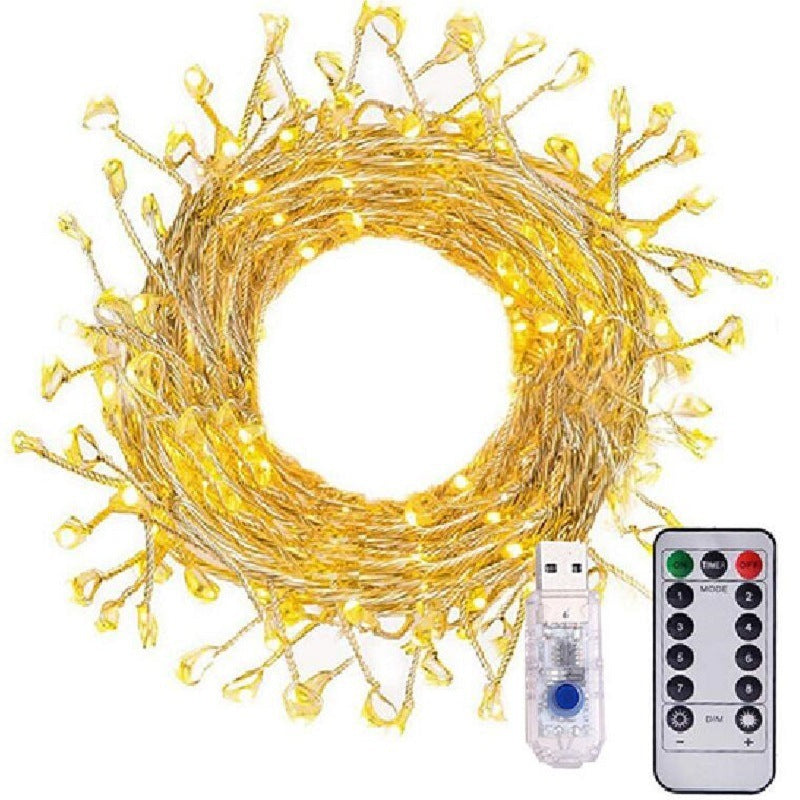 LED String Colored Lights – USB Remote Christmas Tree Decorative Lights (3m–12m) | Pixel & Parcel Co.
