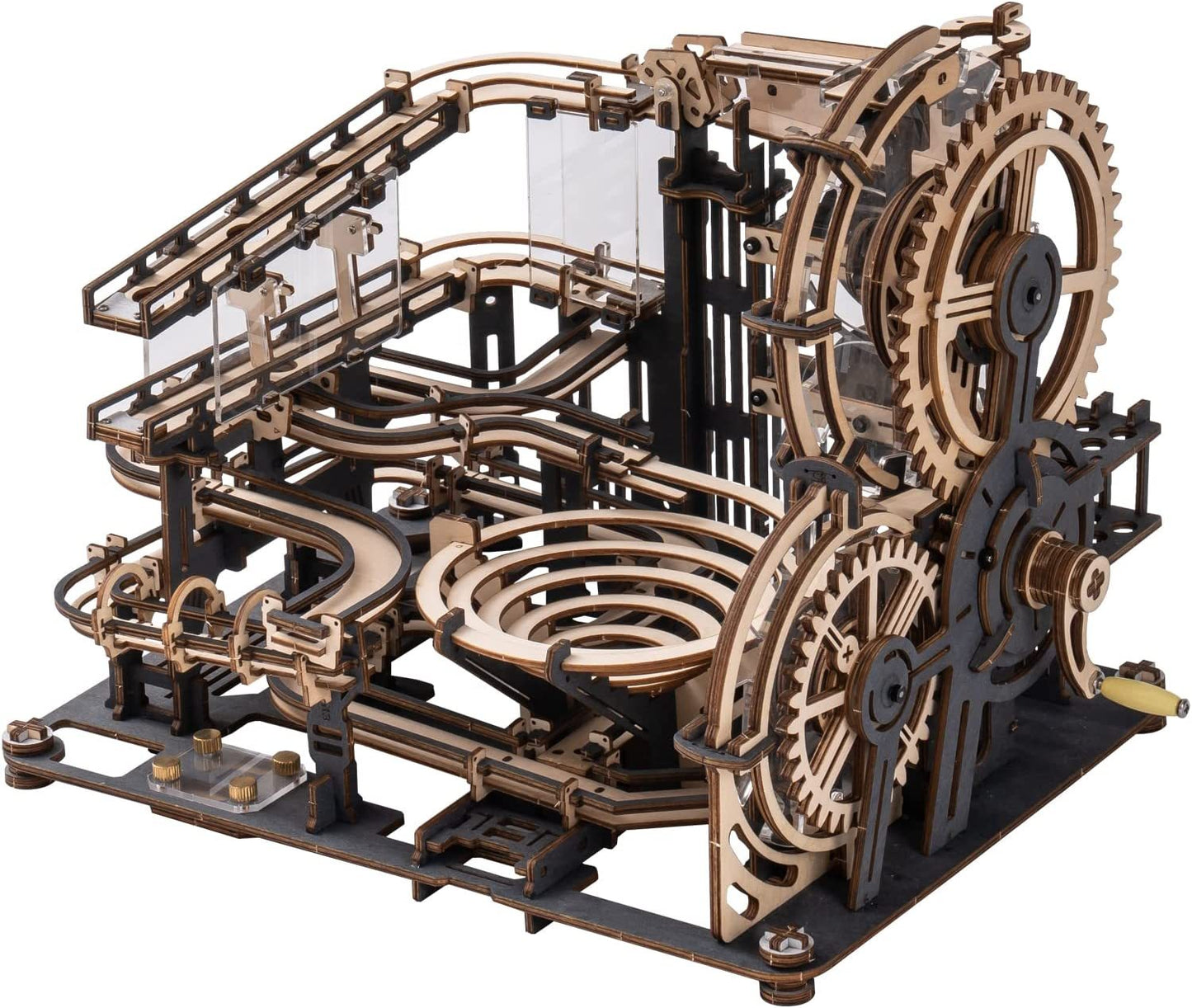 Robotime ROKR Marble Night City – 3D Wooden Puzzle Waterwheel Model Kit