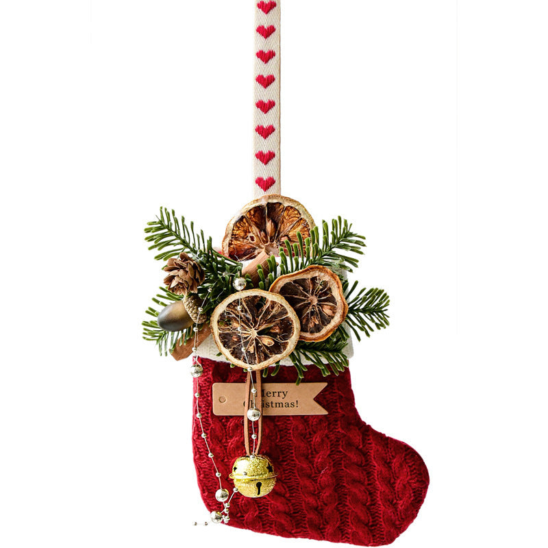 Knitted Christmas Stockings – Festive Holiday Decoration for Home & Scene Layout