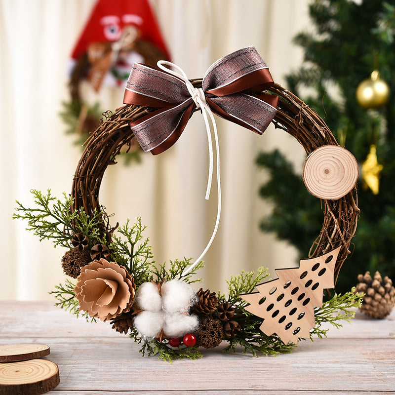 Christmas Decorations Garland Wreath – 30CM Handmade Holiday Ornament (Variety Styles) | Pixel & Parcel Co.