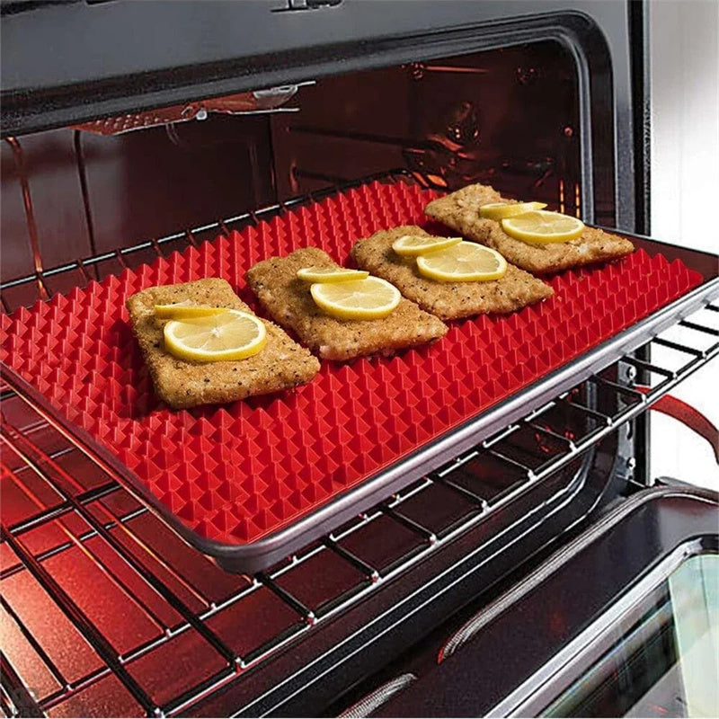 Non-Stick Silicone Pyramid Cooking & Baking Mat – Heat-Resistant Kitchen Gadget