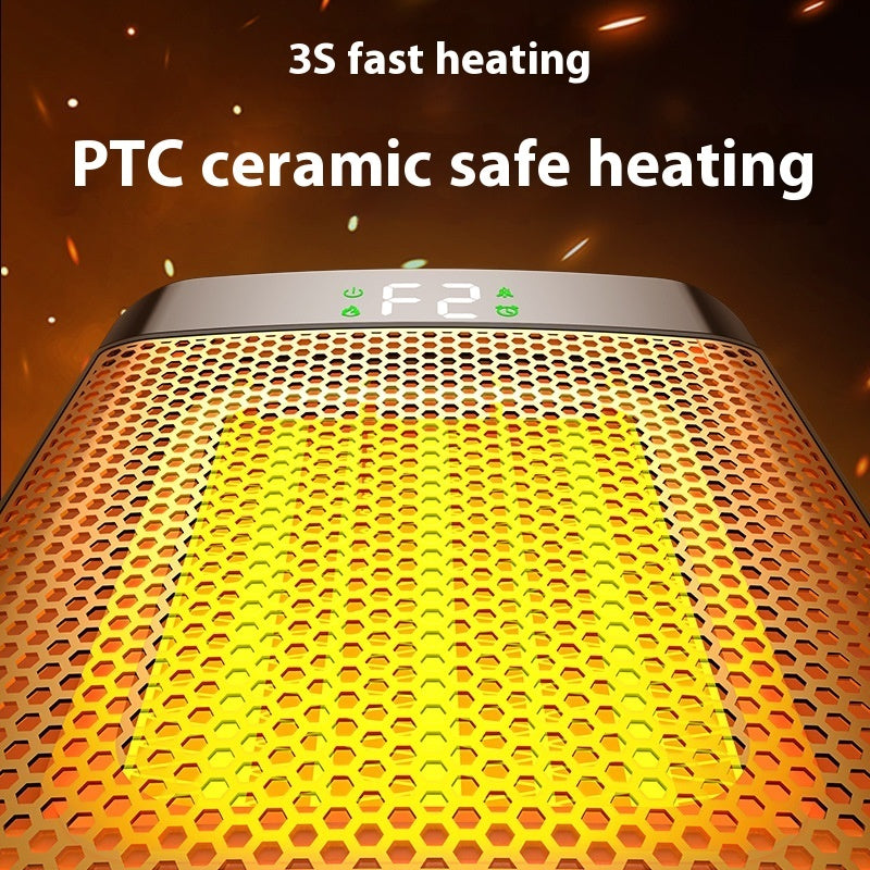 1500W PTC Space Heater — 3D Flame, Oscillating, ECO