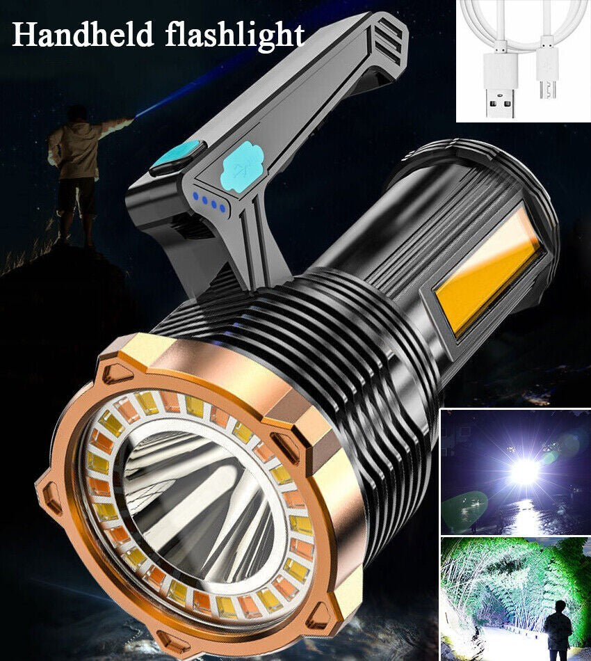 High Powered 12000000LM LED Flashlight – Super Bright USB Rechargeable Torch