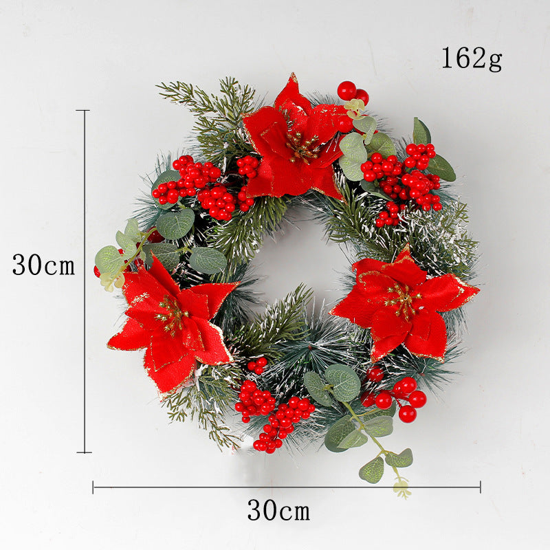 Christmas Simulation Pinecone Wreath – Door Hanging Holiday Decoration | Pixel & Parcel Co.