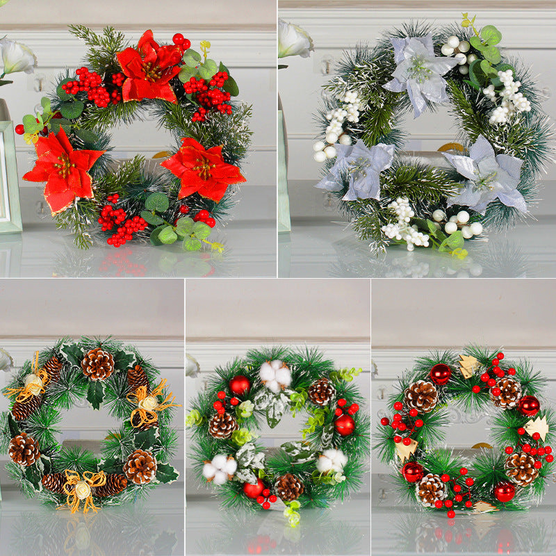 Christmas Simulation Pinecone Wreath – Door Hanging Holiday Decoration | Pixel & Parcel Co.