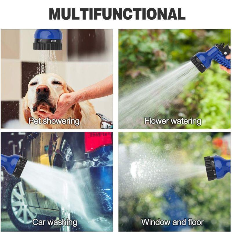 Flexible Garden Hose – Expandable Leakproof Pipe with Spray Nozzle (25–100 ft) | Pixel & Parcel Co.
