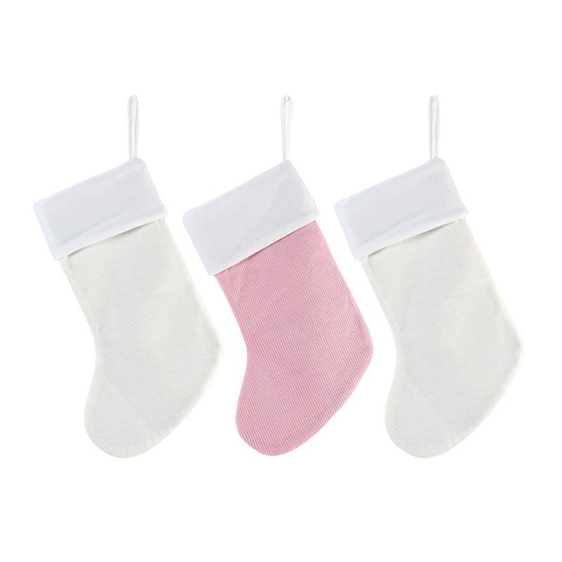 Baby’s First Christmas Fox Wool Gift Stocking – Festive Holiday Decoration