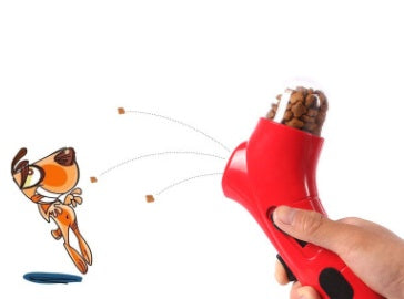 Pet Treat Catapult Feeder – Funny Dog & Cat Treat Launcher with Wrist Strap