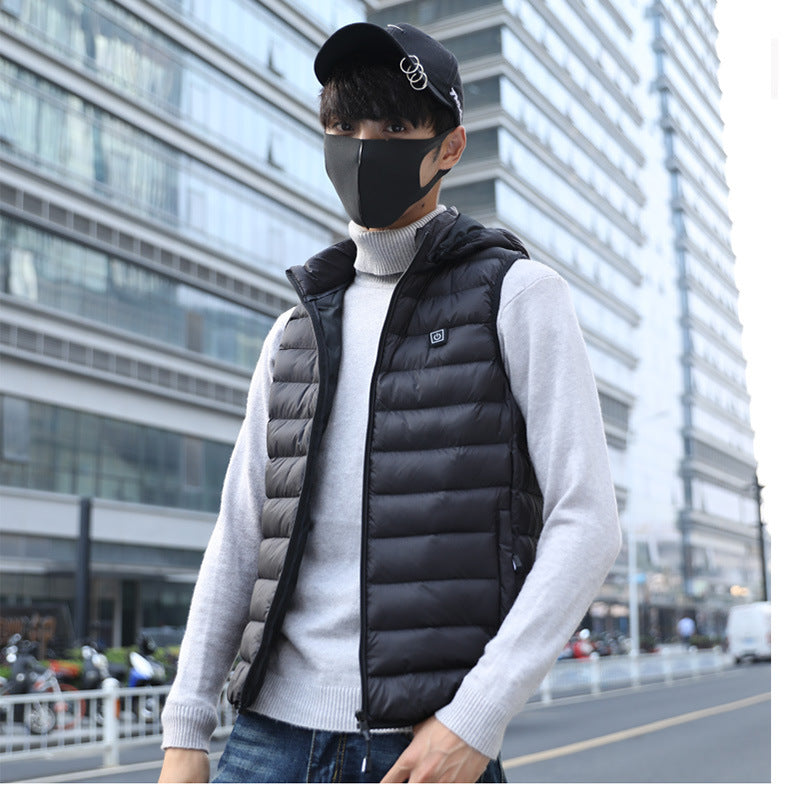 Rechargeable Heated Cotton Vest – Winter Thermal Electric Heating Vest