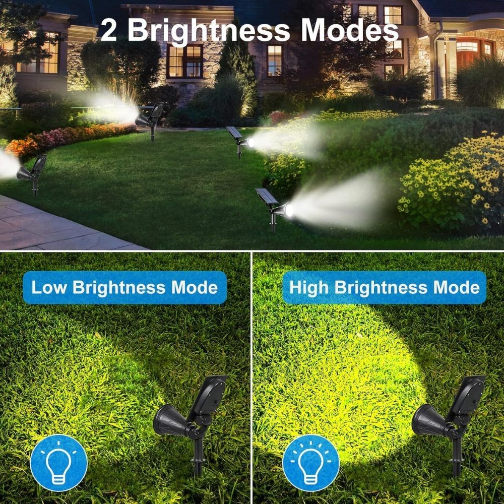 Solar Spot Lights LED Outdoor Garden Pathway Lawn Stake Lamps – Landscape Decoration UK