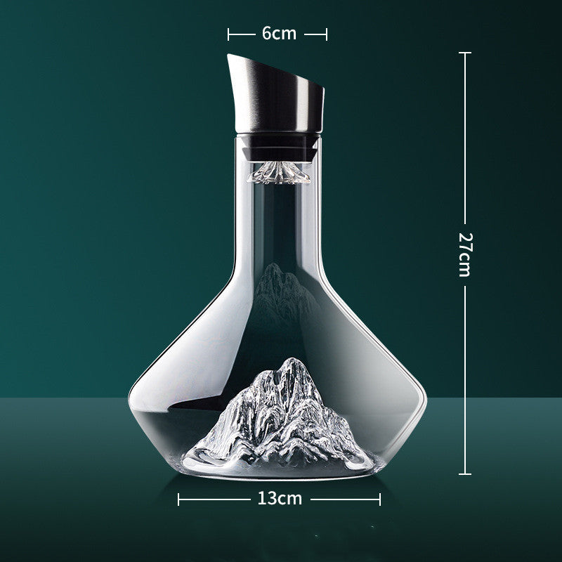 Iceberg Crystal Red Wine Decanter – Elegant Home Bar Glassware
