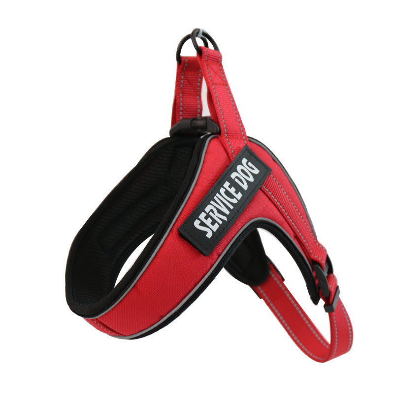Custom Breathable Dog Harness Vest with Reflective Strip & Metal Buckle