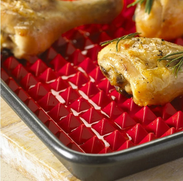 Non-Stick Silicone Pyramid Cooking & Baking Mat – Heat-Resistant Kitchen Gadget