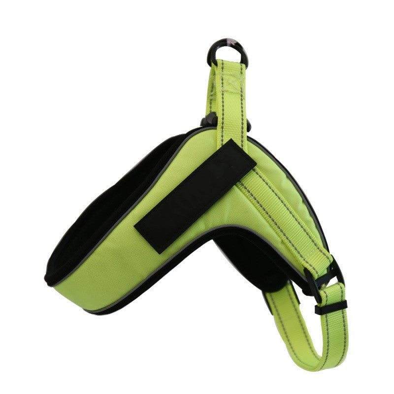Custom Breathable Dog Harness Vest with Reflective Strip & Metal Buckle