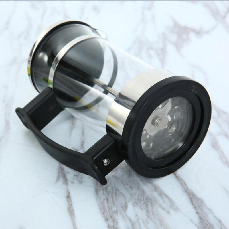 glass manual coffee brewer with stainless filter