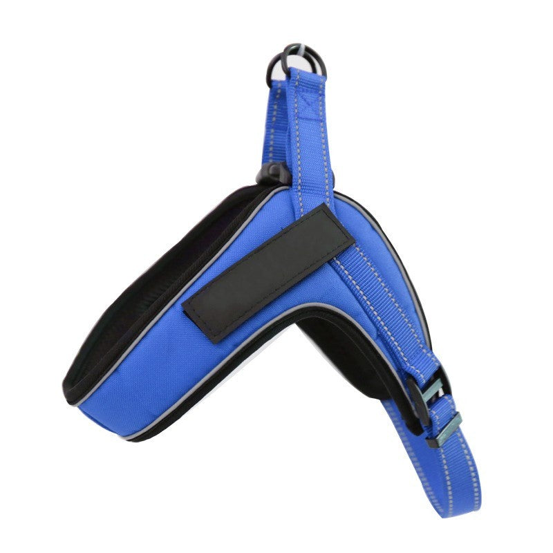 Custom Breathable Dog Harness Vest with Reflective Strip & Metal Buckle