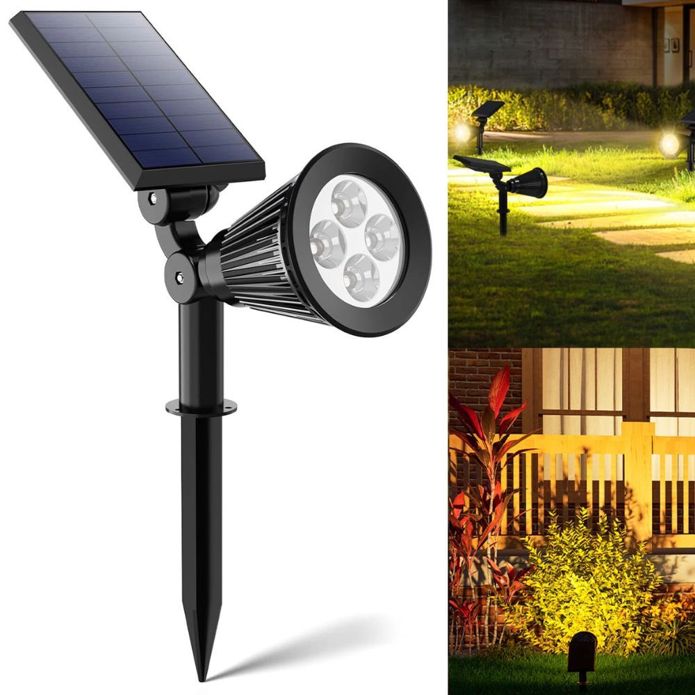Solar Spot Lights LED Outdoor Garden Pathway Lawn Stake Lamps – Landscape Decoration UK