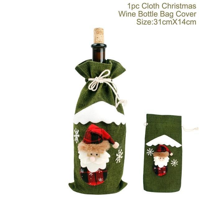 Christmas Wine Bottle Socks – Festive Holiday Decorations
