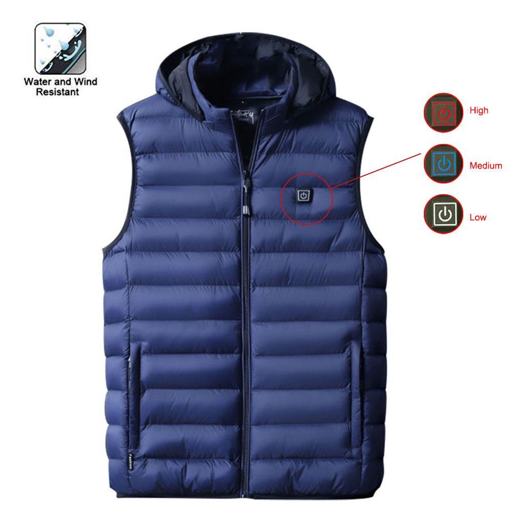 Rechargeable Heated Cotton Vest – Winter Thermal Electric Heating Vest