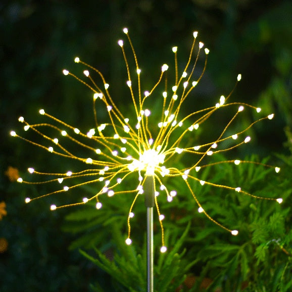 Ground Inserted Firework Lights – Solar LED Outdoor Christmas Lawn Decoration | Pixel & Parcel Co.