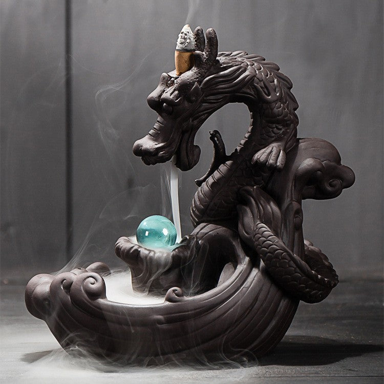 Multi-Layer Ceramic Backflow Incense Burner – Waterfall Aromatherapy Ornament