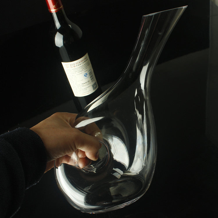 Zinc Alloy Wine Bottle Opener and Decanter – Black Wine Corkscrew with Comfortable Grip