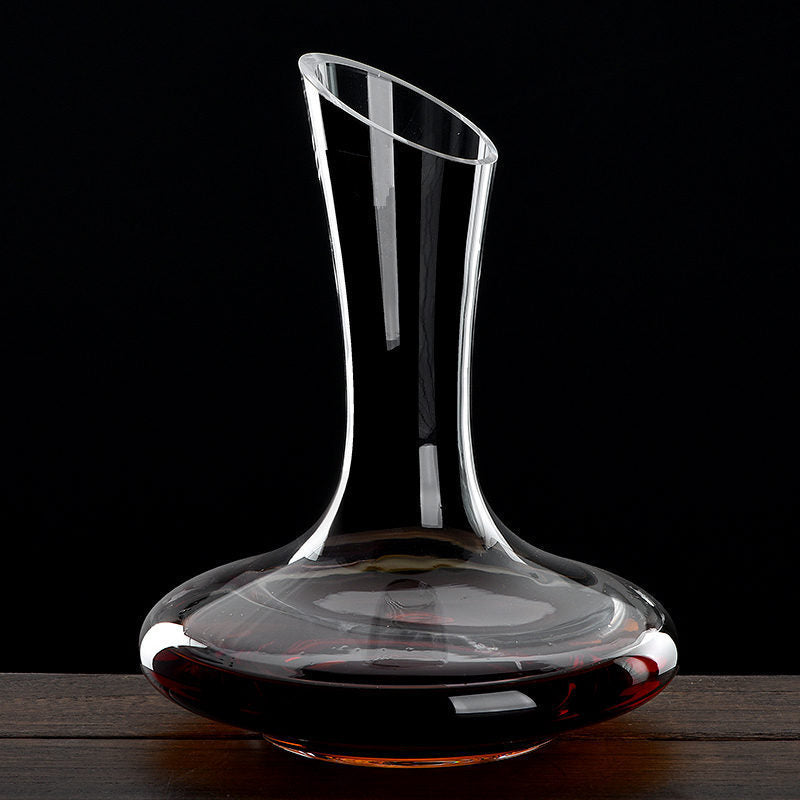 Zinc Alloy Wine Bottle Opener and Decanter – Black Wine Corkscrew with Comfortable Grip