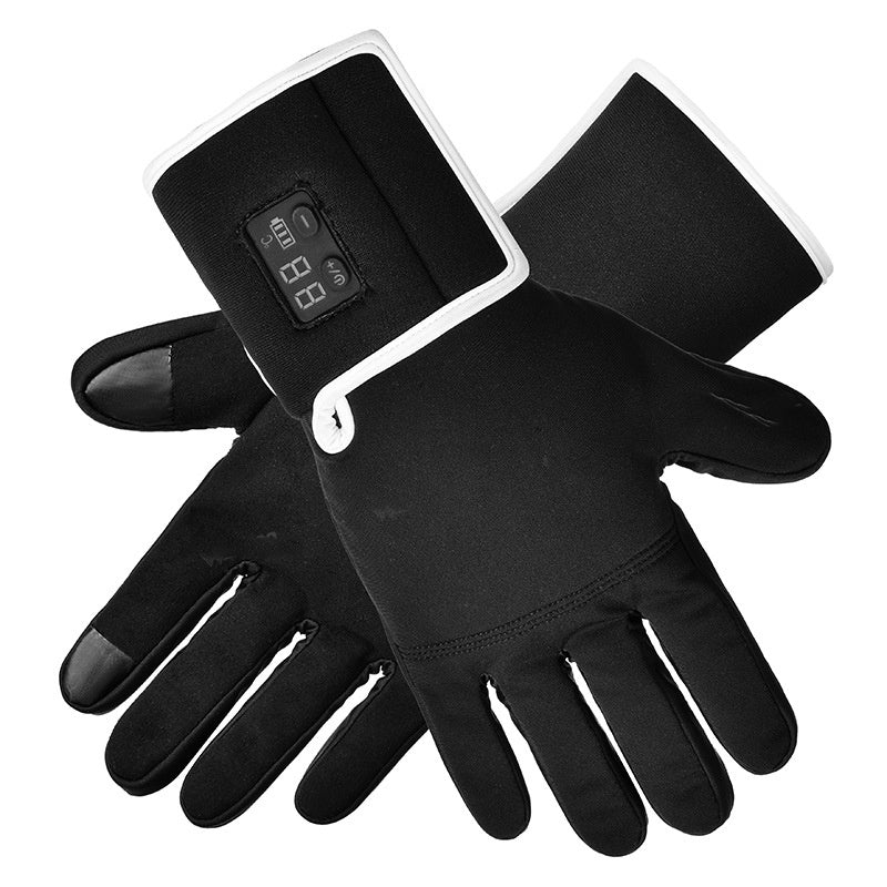 Heated Touch Screen Gloves – Intelligent Temperature Control Winter Gloves (Black)