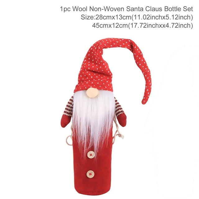 Christmas Wine Bottle Socks – Festive Holiday Decorations