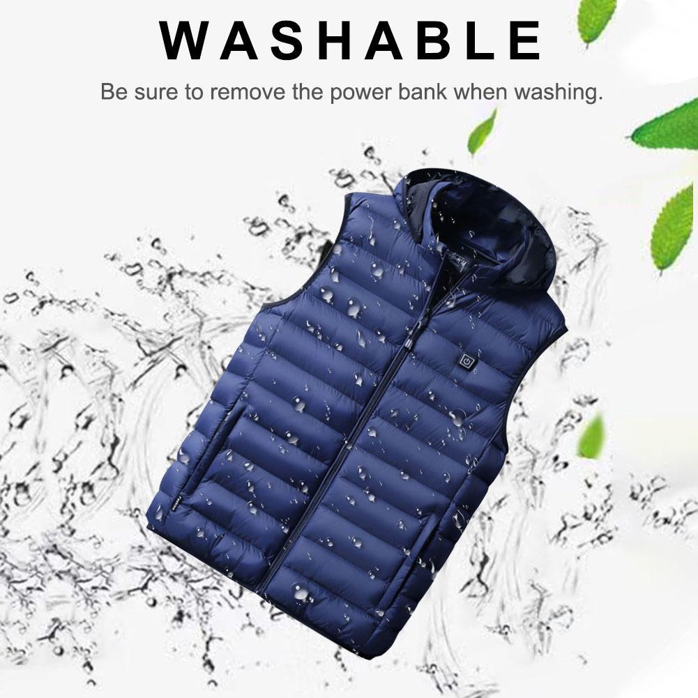 Rechargeable Heated Cotton Vest – Winter Thermal Electric Heating Vest
