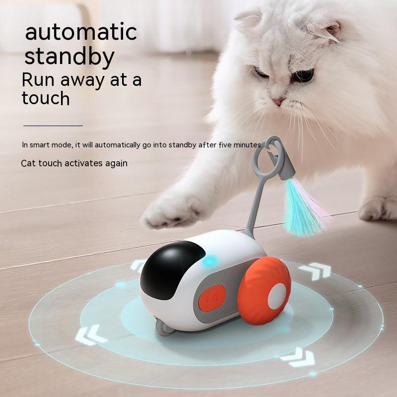 Remote Control Interactive Cat Car Toy – Automatic USB Charging Smart Chasing Toy for Cats
