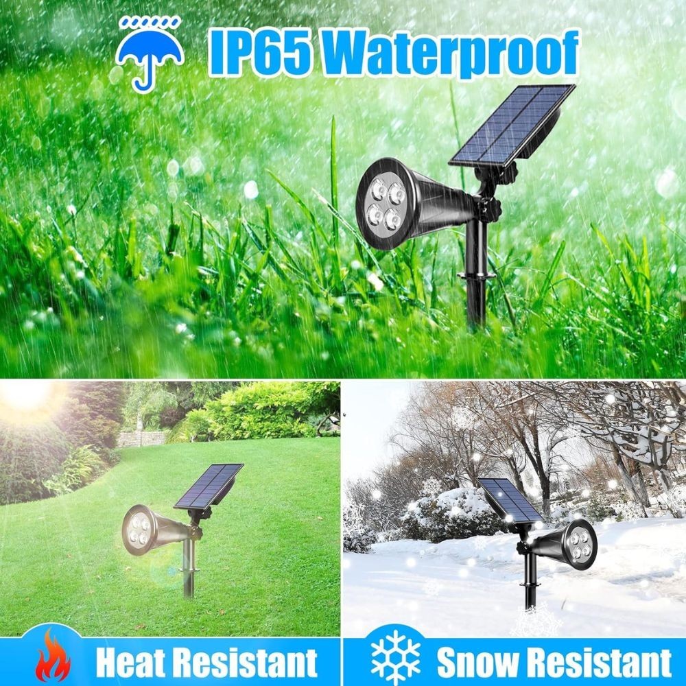 Solar Spot Lights LED Outdoor Garden Pathway Lawn Stake Lamps – Landscape Decoration UK