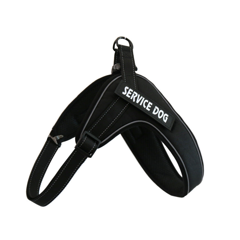 Custom Breathable Dog Harness Vest with Reflective Strip & Metal Buckle