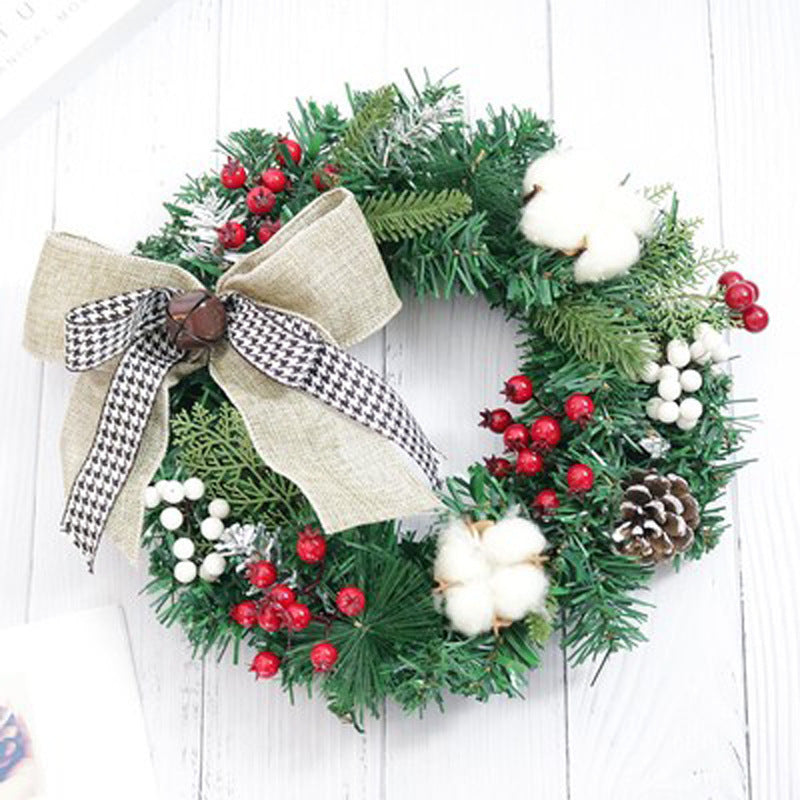 Christmas Ornaments Wreath – 30CM Decorative Holiday Garland | Pixel & Parcel Co.