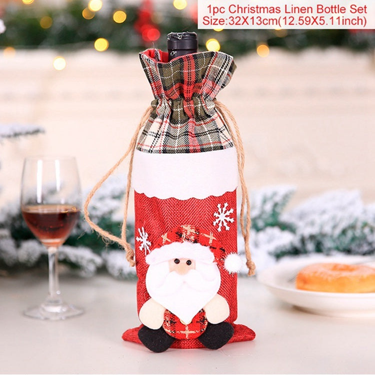 Christmas Wine Bottle Socks – Festive Holiday Decorations