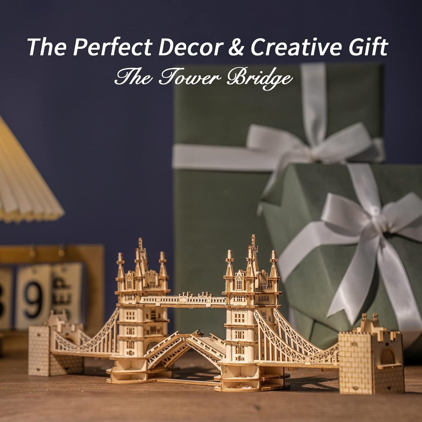ROBOTIME 3D Wooden Puzzle – London Tower Bridge Model Kit (TG412)