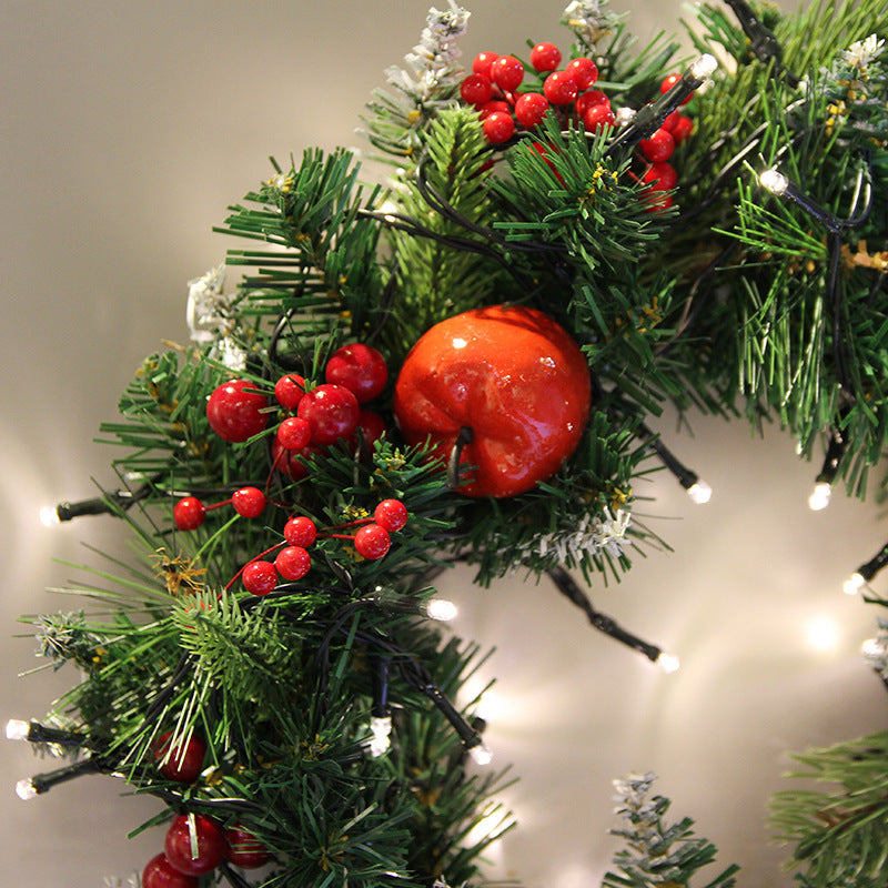 New Style Handmade Christmas Wreath – 30CM Plastic Holiday Decoration | Pixel & Parcel Co.