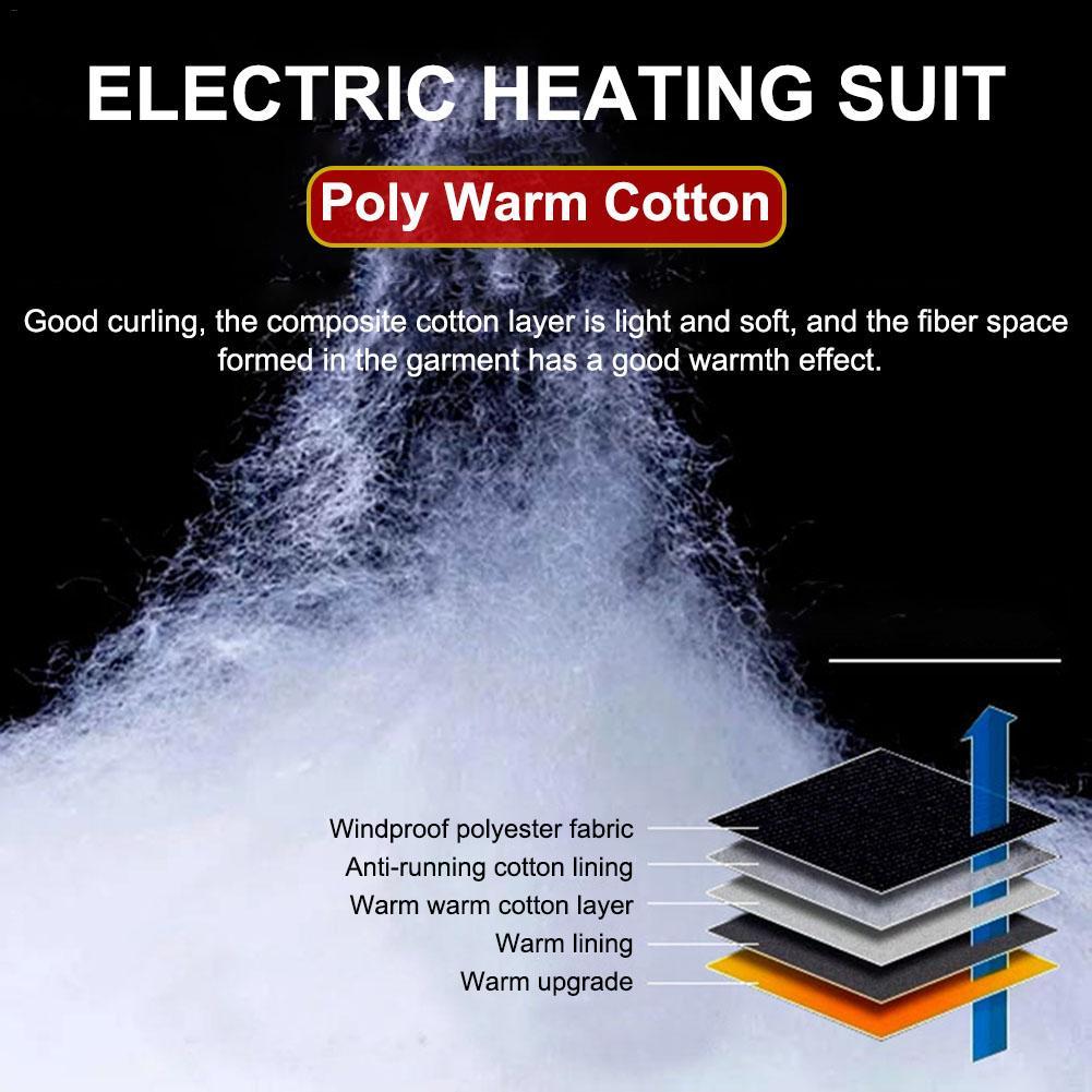 Rechargeable Heated Cotton Vest – Winter Thermal Electric Heating Vest
