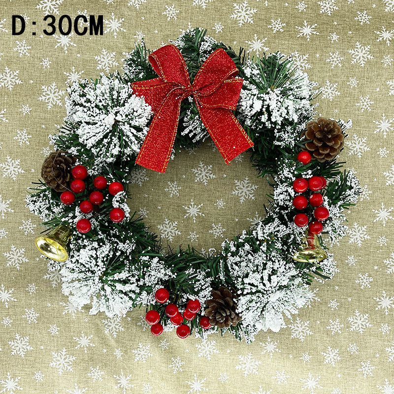 Handmade Christmas Festival Wreath – 20cm, 30cm & 40cm semi-mechanical holiday decoration by Pixel & Parcel Co. UK