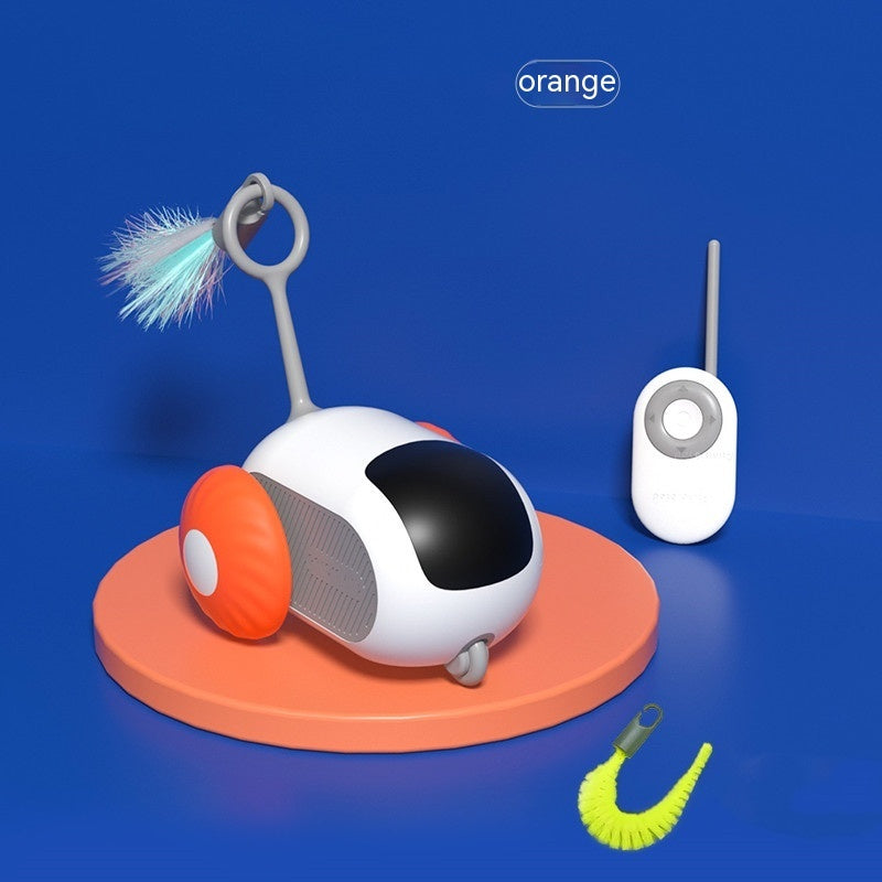 Remote Control Interactive Cat Car Toy – Automatic USB Charging Smart Chasing Toy for Cats