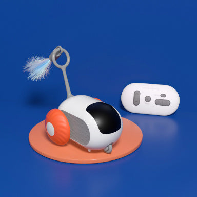 Remote Control Interactive Cat Car Toy – Automatic USB Charging Smart Chasing Toy for Cats