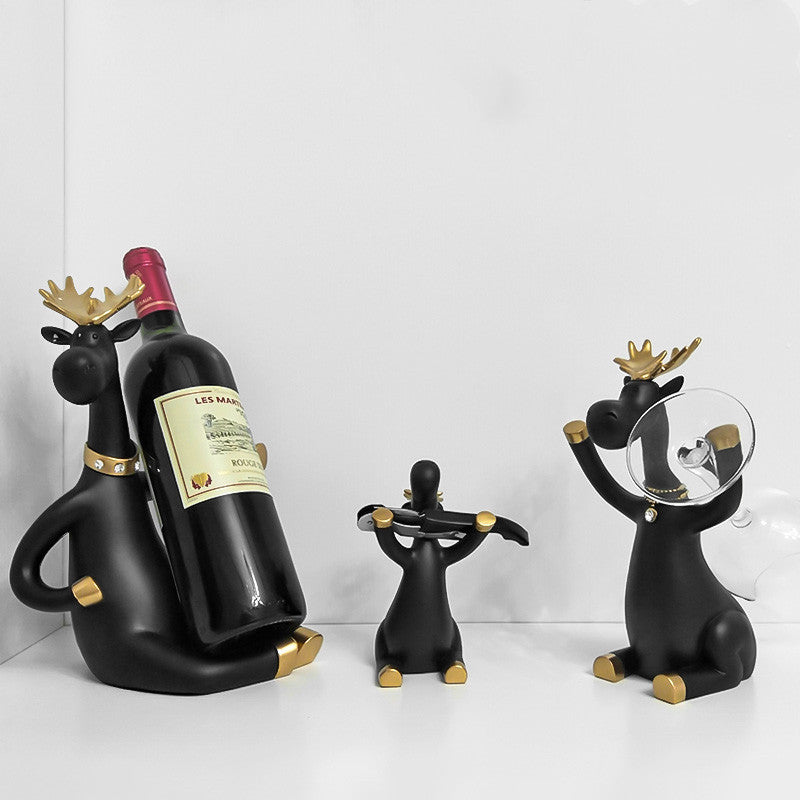 Wine Cabinet Decoration – Elegant Porch Wine Rack Ornament