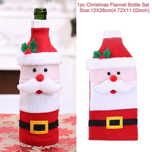 Christmas Wine Bottle Socks – Festive Holiday Decorations