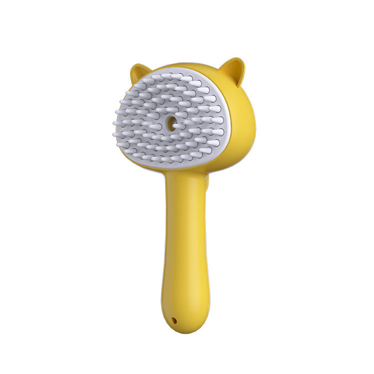 Hair Cleaning Brush with Mist – Rechargeable Self-Cleaning Slicker Brush for Dogs & Cats