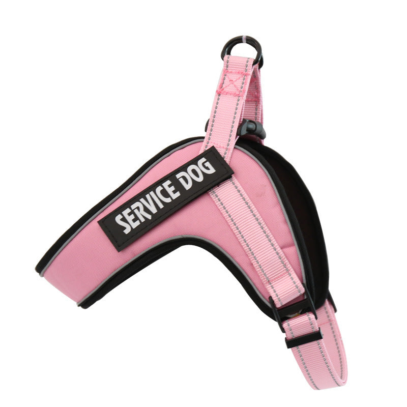 Custom Breathable Dog Harness Vest with Reflective Strip & Metal Buckle