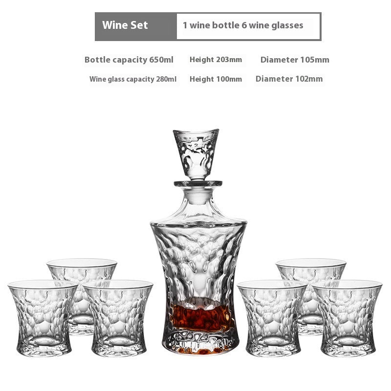 Creative Whiskey Glass Set – Flowering Crystal Liquor Glasses (201–300ml)