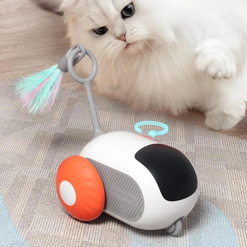 Remote Control Interactive Cat Car Toy – Automatic USB Charging Smart Chasing Toy for Cats