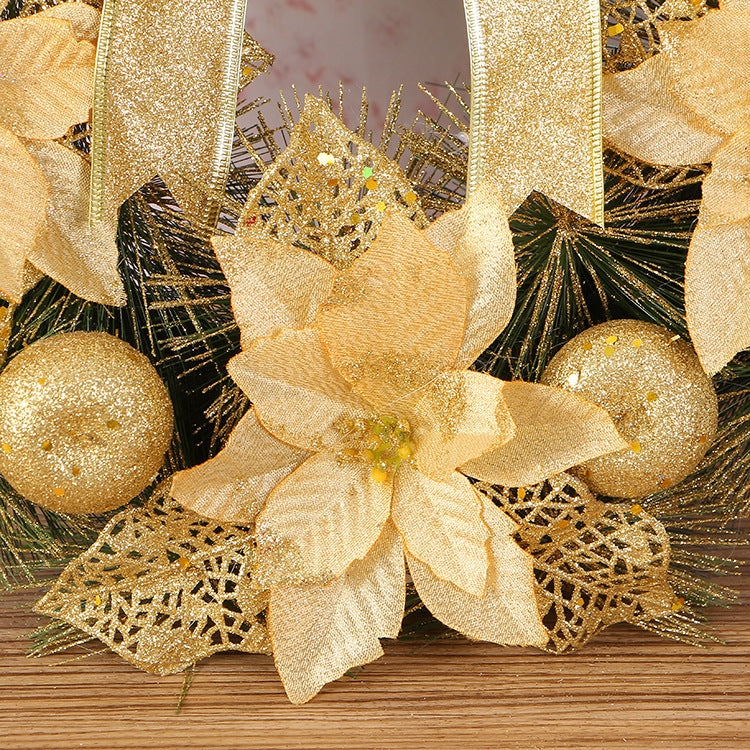 40cm Pine Needle Christmas Wreath – Creative Holiday Ornament Decoration | Pixel & Parcel Co.
