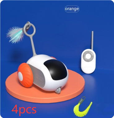 Remote Control Interactive Cat Car Toy – Automatic USB Charging Smart Chasing Toy for Cats