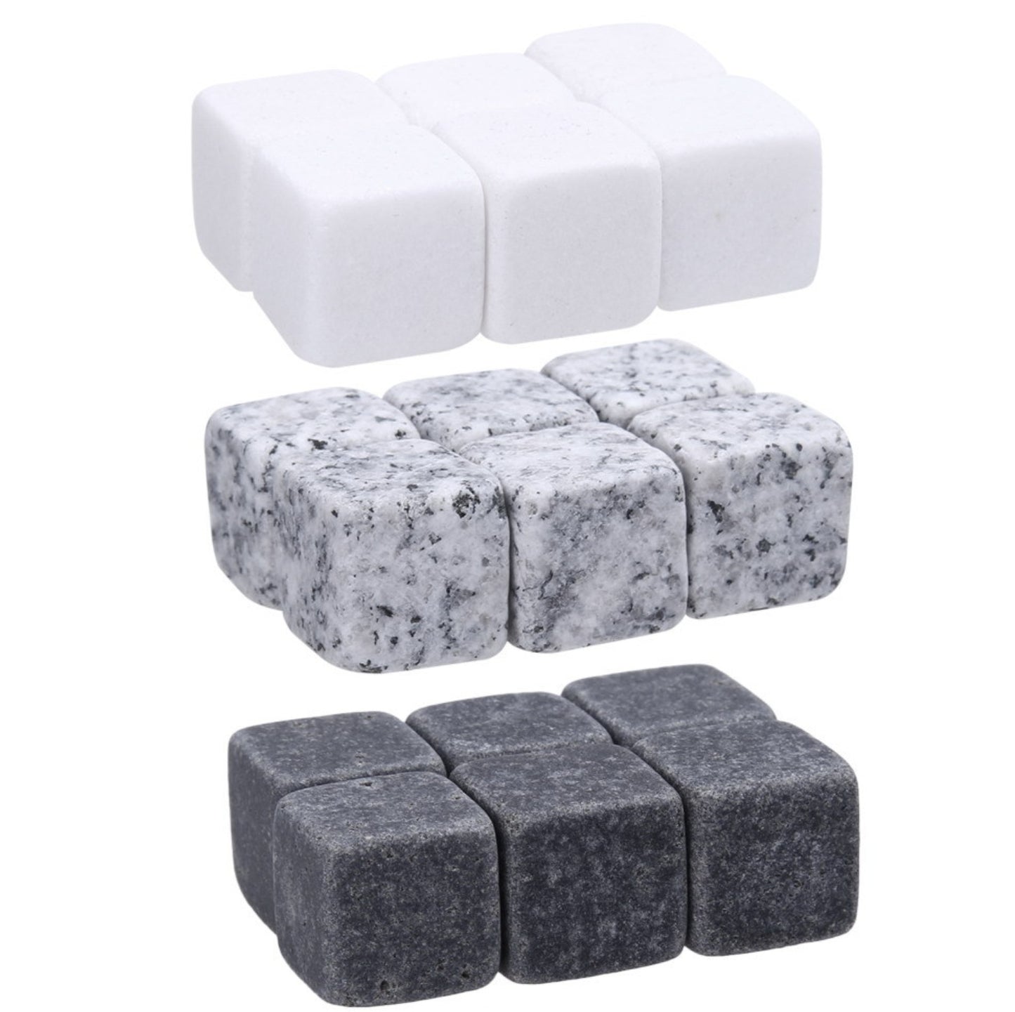 Natural Whiskey Stones – Reusable Chilling Stones for Whiskey, Wine & Cocktails